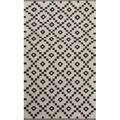Jaipur Rugs Flat-Weave Durable Wool Ivory-Black Rug - SCN01 RUG108825